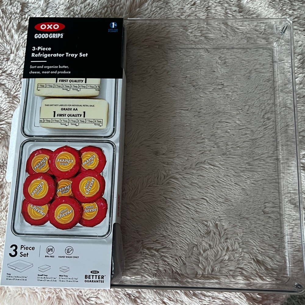 OXO Good Grips 3-Piece Fridge Storage Organization Set